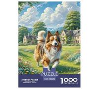 Terrier de Russell （5） 1000 Pièce Puzzle Jeu Éduchatif Classique Chien de Compagnie Jigsaws Jeu De Défi Unique pour Adultes Et Enfants 38x26cm/1000pcs