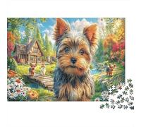 Terrier du Yorkshire 1000 Pièce Jeu De Puzzle Pack De Valeur Joyeux Cadeau Défi Éducatif Décoration Murale 70x50cm/1000pcs
