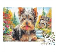 Terrier du Yorkshire 1000 Pièce S Puzzle Classique pour Adultes Enfants Difficile Défiant Idée Cadeau 70x50cm/1000pcs
