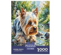 Terrier du Yorkshire 1000 Pièces Chien Animal Puzzle Défi Jouet Jeu Éducatif Unique Home Decor Adultes Cadeaux 38x26cm/1000pcs