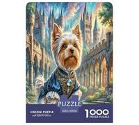 Terrier du Yorkshire 1000 Pièces Puzzle pour Adultes Jeu Stimulant Divertissement Apaisant Cultiver l'esprit D'équipe Cadeaux pour Adultes 70x50cm/1000pcs