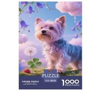Terrier du Yorkshire Puppy Puzzle 1000 Pieces Un Défi Difficile Jeux De Famille De Qualité Supérieure Cadeaux pour La Famille pour Adultes Et Enfants À Partir De 12 Ans