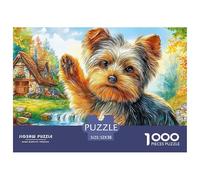 Terrier du Yorkshire Puzzle Adulte 1000 Pièces De Qualité Supérieure - Le Défi des Puzzles Complexes, pour Une Cible Étendue (14 Ans Et Plus) 52x38cm/1000pcs