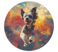 Terrier du Yorkshire Puzzle De 1000 Pièces pour Animauxs Pets Cute DécoRation Murale Classiques Activité Différente 1000pcs (67.5x67.5cm)