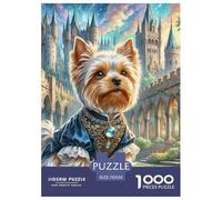 Terrier du Yorkshire Puzzles De 1000 Pièces pour Adultes Classiques Jeu Éducatif Défi Jouet, Décoration D'intérieur 70x50cm/1000pcs