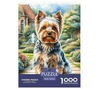 Terrier du Yorkshire Puzzles De 1000 Pièces pour Adultes Classiques pour Jeux Et Activités Familiales Stimulantes, Jeu Familial 70x50cm/1000pcs