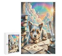 Terrier écossais Puzzle 1000 Pièces Jeu De Famille Pet Mignon Animals Jeu Éducatif Créatif Vision 3D Qualité Supérieure Relaxation & Art Cadeau Unique 1000 PCS