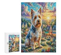 Terrier écossais Puzzle 300 Pièces Challenge 3D Unique Pet Mignon Animals Jeu D'Intelligence pour Adultes Et Enfants Relaxation Artistique Cadeau De Famille Décoration 300 PCS