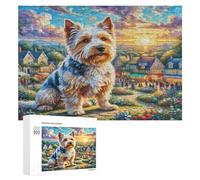 Terrier écossais Puzzle 300 Pièces Challenge Famille 3D Pet Mignon Animals Jouet Qualité Supérieure Vision Artistique Relaxation Cadeau Unique Décoration 300 PCS