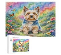 Terrier écossais Puzzle 300 Pièces Challenge Famille 3D Pet Mignon Animals Jouet Qualité Supérieure Vision Artistique Relaxation Cadeau Unique Décoration 300 PCS