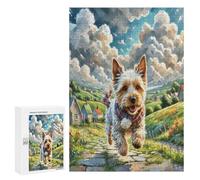 Terrier écossais Puzzle 300 Pièces Relaxant 3D Pet Mignon Animals Divertissement pour Adultes Et Enfants Challenge 3D Décoration Moderne Cadeau De Famille 300 PCS