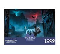 Terrier écossais1000 Pièces PuzzleChien Contes Magiques, Adultes/Enfants, Illustration Originale, Activités Familiales 38x26cm/1000pcs