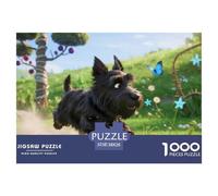Terrier écossais1000 Pièces PuzzleChien Contes Magiques, Adultes/Enfants, Le Cabanon De L'Artiste, Activités Familiales 38x26cm/1000pcs