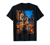 Terrier Ghost and Boba Cute Halloween Dog Humour T-Shirt Graphique avec Valeur