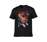 Terrifier Art The Clown Horror Movie Art T-Shirt Black Graphic Unisex Tee Shirt M