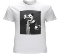 Terrifier Art The Clown Mens T-Shirt Printed Graphic Top Unisex Tee Short Sleeve Tops White M