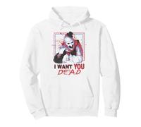 Terrifier I Want You Dead Red, White, and Blue Horror Movie Sweat à Capuche