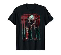 Terrifier Stretched Out Logo with Art The Clown Horror Movie T-Shirt