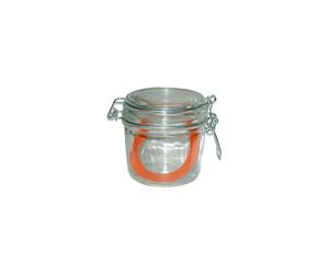 TERRINE Bocal en verre avec couvercle et caoutchouc 350gr - Les 6