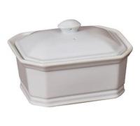 Girard Terrine pâté N.5 rectangulaire 18x13 cm porcelaine blanc avec couvercle 900 g