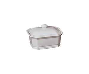 Terrine Rectangulaire avec Couvercle 900g Blanc