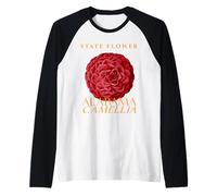 Territoire de l'Alabama Fleur Camélia Japonica Manche Raglan