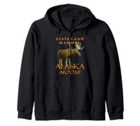 Territoire de l'Alaska Territoire Mammifère L'élan Sweat à Capuche