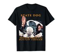 Territoire du Massachusetts Chien The Boston Terrier T-Shirt