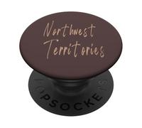 Territoires du Nord-Ouest Canada Design Vintage élégant PopSockets PopGrip Adhésif