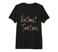 Territoires du Nord-Ouest Canada Design Vintage élégant T-Shirt Haut de Gamme