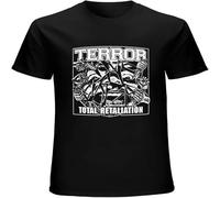 Terror American Beatdown Hardcore Band Total Retaliation Mens T Shirt Printed Graphic Top Unisex Tee Black 3XL