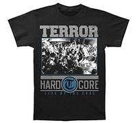 Terror Hardcore Black T-Shirt Black Graphic Unisex Tee Shirt L
