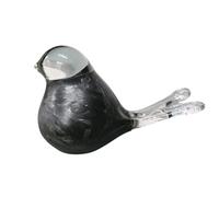 Terroso Mini urne | Urne élégante en verre pour vos proches Urne chien et chat | 50 ml Souvenir - Forme d'oiseau - Noir givré