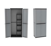 Terry Armoire Cabinet Avec Porte-Balai 48x37,5xh.163,5 CM Résine