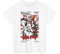 Terry Bogard Fatal Fury King of Fighters T Shirt Funny Cotton Tee Vintage Gift for Unisex Manches Courtes(3X-Large)