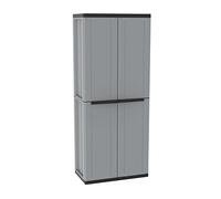 Terry – Armoire Jline 268, 2 portes, 3 étagères, intérieur et extérieur couvert, 68x37,5x163,5 cm