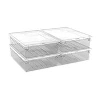 Terry - Light Box XL, Set de 4 Conteneurs en Plastique, Empilables, Couvercle Supérieur, 4 unités de 22 Litres