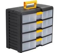 TERRY STORAGE Casier de rangement plastique, 4 tiroirs TERRY STORAGE, H.33.4x l.39.1x P.19.7 cm G