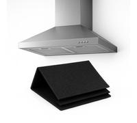 Terryshop74 Filtre de hotte auto-extinguible avec charbon actif - Découpable 40 x 80 cm, universel pour hottes de cuisine, anti-odeur, purification de l'air, compatible avec hottes aspirantes et