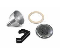 Terryshop74 Kit de rechange pour Moka demi-tasse - 4 pièces avec entonnoir, setin, joint en silicone et poignée
