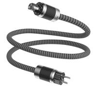 Tertullus HiFi - Câble d'alimentation High End C15, câble d'alimentation HiFi audio, avec prise Schuko et prise pour appareils froids (E860, 2 m)