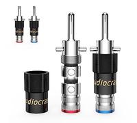 Tertullus Lot de 4 fiches bananes à visser pour câble d'enceinte