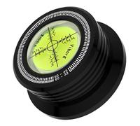 Tertullus Poids de support pour platine vinyle, 60 Hz, pince de disque LP stabilisateur avec niveau à bulle pour tourne-disque vinyle LP (noir)