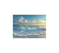 TERUEA Grande impression florale murale pour chambre, cuisine, salon Mouette Océan Plage Nature poster d'art mural moderne pour chambre à coucher(Blue)-20x30cm1 Sans cadre