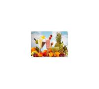 TERUEA Tableau mural abstrait de fleurs sur toile Cocktails Fruits Tropicaux Nature Morte Art mural sur toile, peinture à de jardin fleur de jardin,(Yellow)-20x30cm1 Sans cadre