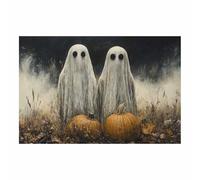 TERUEA Toile fond champignon la forêt, Deux esprits avec un voile blanc enroulé autour du cou - Affiches murales et image d'art - Impression moderne pour(Blanc)-60x90cm1 Sans cadre
