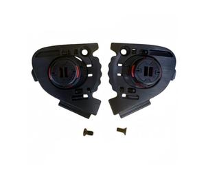 Teruyol Base de Casque de Protection Mécanisme de Visière Ensemble de Fixation Pièces Droite et Gauche avec Vis Fabrication Polycarbonate et Métal Compatible