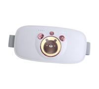 Teruyol Ceinture Chauffante Menstruelle Portable, Coussin Chauffant Abdominal, Silencieux, avec Fonction Massage, Pratique et Adaptée Aux Femmes, Blanc