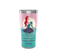 Tervis Traveler Disney La Petite Sirène Ariel Gobelet isotherme à triple paroi Garde les boissons froides et chaudes, 591 ml, en acier inoxydable