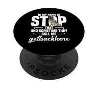 Tervuren Belge Propriétaire Amoureux des Animaux Nom Stop Belge Tervuren PopSockets PopGrip Adhésif